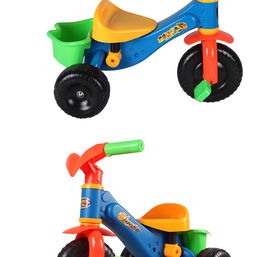 淘嘟嘟儿童三轮车脚踏车玩具童车 新款宝宝三轮自行车踏行学步车TDD321